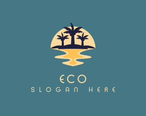 Ocean - Island Beach Tour logo design