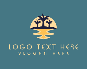 Voyager - Island Beach Tour logo design