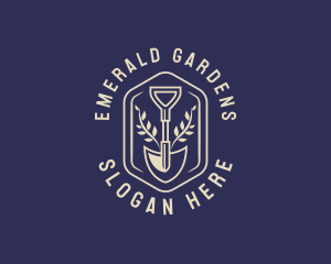 Plant Gardening Shovel logo design