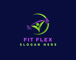 Gym - Weightlifting Fitness Gym logo design