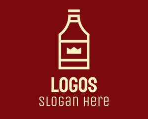 Kingdom - Royal Liquor Bottle logo design