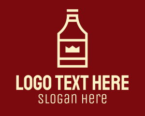 Bar - Royal Liquor Bottle logo design