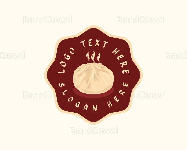 Chinese Steamed Bun Dumpling Logo