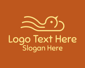Rooster - Yellow Chick Cloud logo design