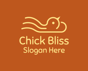 Chick - Yellow Chick Cloud logo design