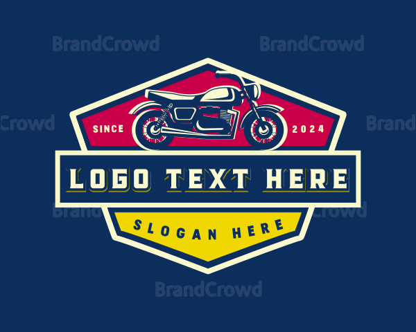 Retro Motorcycle Bike Logo