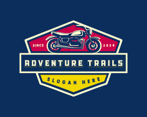 Retro Motorcycle Bike logo design