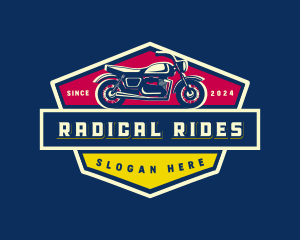 Retro Motorcycle Bike logo design