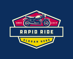 Retro Motorcycle Bike logo design