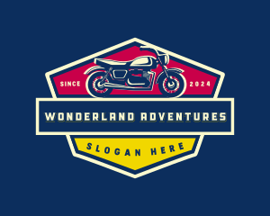 Retro Motorcycle Bike logo design