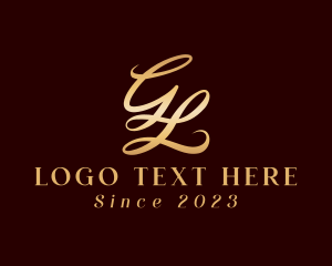 Letter Gl - Fashion Letter LG Monogram logo design