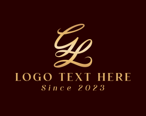 Calligraphy - Fashion Letter LG Monogram logo design