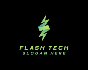 Flash - Flash Lightning Voltaic Energy logo design