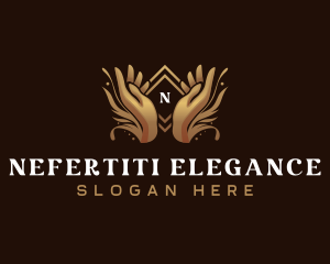 Luxury Hand Floral logo design