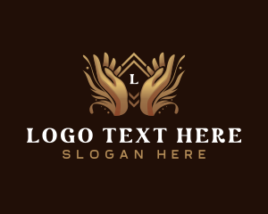 Hand - Luxury Hand Floral logo design