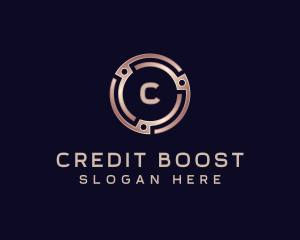 Credit - Cryptocurrency Credit Insurance logo design
