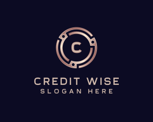 Cryptocurrency Credit Insurance logo design