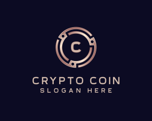 Cryptocurrency - Cryptocurrency Credit Insurance logo design