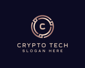 Cryptocurrency - Cryptocurrency Credit Insurance logo design