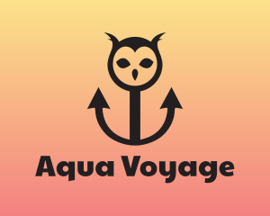 Ferry - Horned Owl Anchor logo design