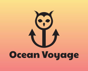 Horned Owl Anchor logo design