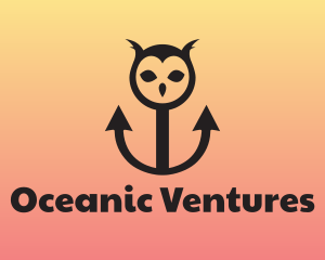 Horned Owl Anchor logo design