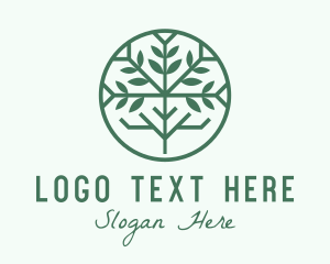 Forestry - Green Mangrove Forest logo design