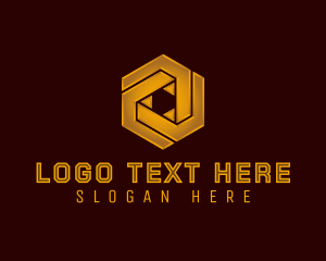 Badge - Deluxe Hexagon Bank logo design