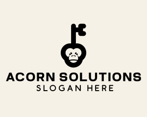 Monkey Security Key logo design