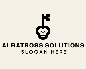 Monkey Security Key logo design