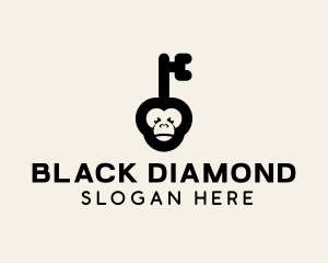 Monkey Security Key logo design