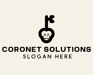 Monkey Security Key logo design