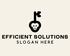 Monkey Security Key logo design