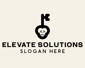 Monkey Security Key logo design