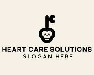 Monkey Security Key logo design