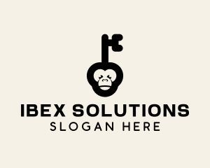 Monkey Security Key logo design