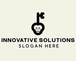 Monkey Security Key logo design