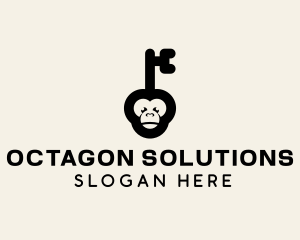 Monkey Security Key logo design