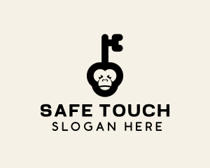 Monkey Security Key logo design