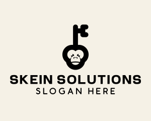 Monkey Security Key logo design