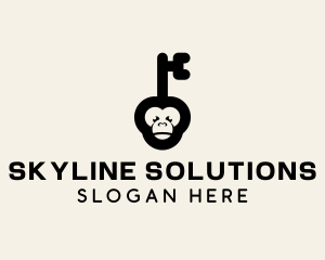 Monkey Security Key logo design