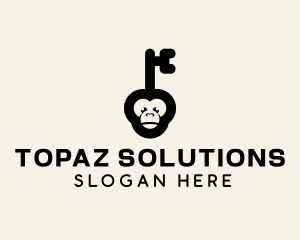 Monkey Security Key logo design