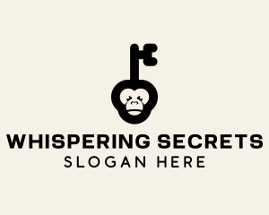 Monkey Security Key logo design