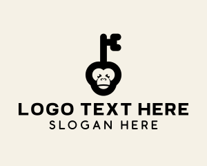 Orangutan - Monkey Security Key logo design