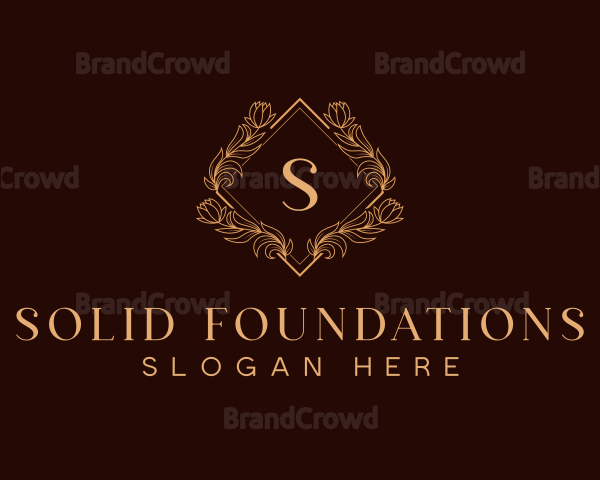 Premium Diamond Wreath Logo