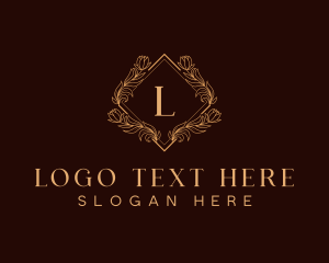 Elegant - Premium Diamond Wreath logo design