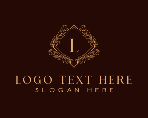 Ornate - Premium Diamond Wreath logo design