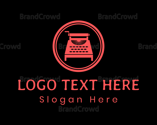 Blog Typewriter Copy Logo