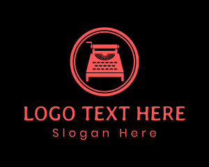 Newsletter - Blog Typewriter Copy logo design