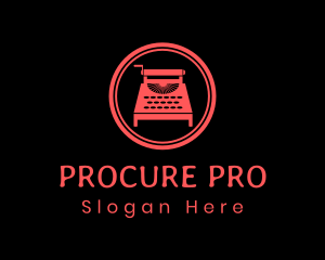 Procurement - Blog Typewriter Copy logo design